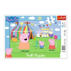 Trefl Rahmen Puzzle - Peppa Pig - 15 Teile