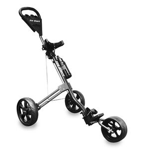 Longridge Tri Cart Black Manuálny golfový vozík