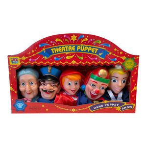 Handpuppen für Puppentheater Kasperle Wachtmeister Rotkäppchen Oma Puppen Theater
