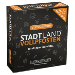 STADT LAND VOLLPFOSTEN® - Das Kartenspiel – CLASSIC EDITION "Intelligenz ist relativ"