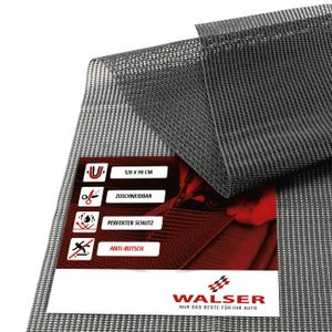 WALSER Antirutsch-Matte Auto, universal verwendbare Anti-Rutschmatte, zuschneidbare Automatte, Schutzmatte Kofferraum Auto 120x90cm