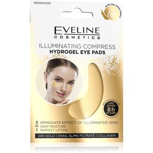 Eveline Hydrogel Eye Pads Hydrożelowe płatki pod oczy rozświetlający kompres 1 op. 2 szt.