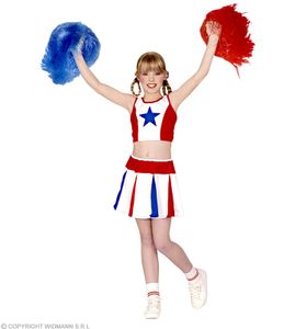 Kostüm Cheer Leader - Shearleader Cheerleader Mädchen L - 158 cm
