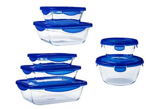 Pyrex Mehrzweckformen "cook and go" Glas 7er Set