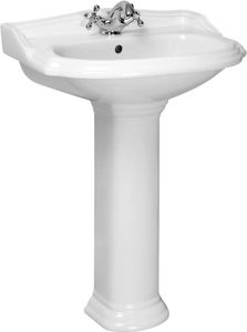 RETRO Klassisches Stand-Waschbecken mit Saule-KR-12-  Keramik