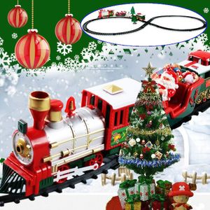 Musik-Weihnachtszug-Gleis-Set, elektrischer Zug, Spielzeug, Kinder Geschenke
