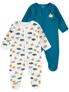 Baby Schlafanzug Doppelpack für Jungen, Organic Baumwolle