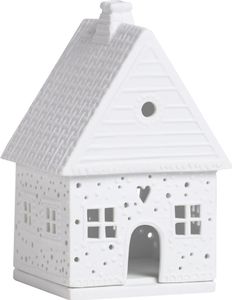 Porcelanowy świecznik domek z piernika