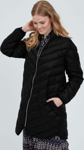 fransa FRBAPADDING Damen Steppmantel Wintermantel Winterjacke mit Stehkragen Lang abgerundeter Saum