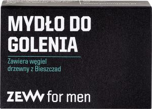 Zew For Men Mydło do golenia z węglem drzewnym z Bieszczad, 85 ml