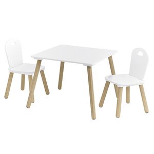 Zeller Detský stolček Scandi so stoličkami biely