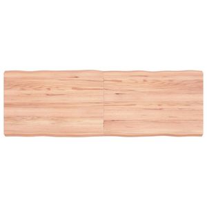 [Home] Tischplatte 120x40x6 cm Massivholz Eiche Behandelt Baumkante , Neue Mode 2024 im häuslichen Leben