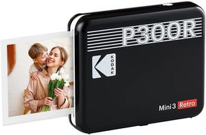 Kodak P300 Mini 3 Retro, Mobiler Handy Fotodrucker, Kompatibel mit Smartphone (iOS & Android)
