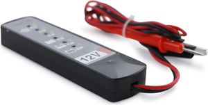 Batterie Lichtmaschinen Tester für 12V mit Kontroll LED für PKW Boot Motorrad