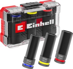EINHELL Impact Stecknuss-Set, 109263, 3-teilig