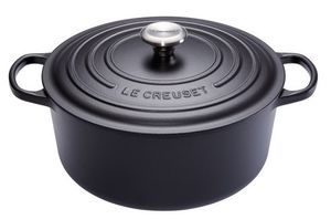 Le Creuset Signature Bräter rund 30 cm schwarz