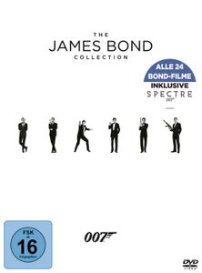 Sean Connery,Daniel Craig,Pierce Brosnan - James Bond-24-Movie-Collection - DVD Boxen