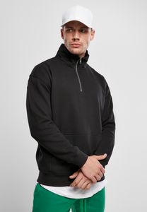 Urban Classics Sweatshirt Organic Basic Troyer Black-XL