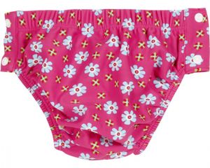 Playshoes Badewindel UV-Schutz Windelhose Blumen zum Knöpfen pink Baby 460269-18, Farbe Playshoes:pink, Größe Playshoes:74/80