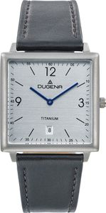 Dugena 4461140 Uhr Mannheim Titan mit Lederband Schwarz