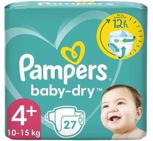Pampers Baby Dry Windeln 4+ (10 - 15 kg) (27 er )