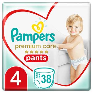 Pampers Premium Care Pants Value Pack Plenkové kalhotky vel. 4 (38 ks)