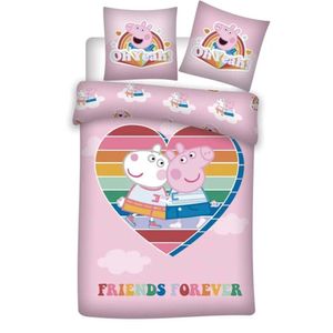 Peppa Wutz Kinder Bettwäsche Mikrofaser 2tlg Set 135/140x200 63x63 cm