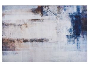 BELIANI koberec Béžový krátkosrstý 140 x 200 cm s abstraktním vzorem