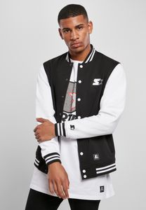 Starter Black Label Jacke College Fleece Jacket Black/White-S