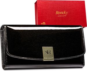 Duży Lakierowany Portfel Damski Z Systemem Rfid Protect Lumarko!