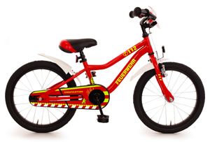 18 Zoll Kinder Jungen Mädchen Fahrrad  Kinderrad Feuerwehr 544-FW-06