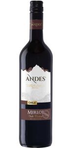 Andes Merlot Qualitätswein trockener Rotwein aus Chile 750ml