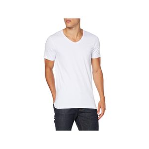 Jack & Jones Herren T-Shirt Basic V-Ausschnitt 12059219, Größe:M, Farbe:Weiß