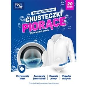 You & Home 20Szt Chusteczki D/Prania Białych Tkanin /845