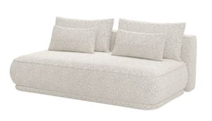 Selsey Schlafsofa Leanno - Couch mit Schlaffunktion, Boucle-Bezug in Hellbeige, 210 cm