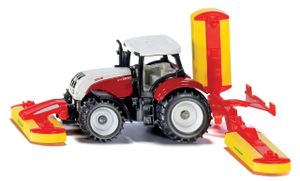 SIKU 1672 Traktor Steyr se sekacími nástavci