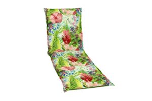GO-DE Textil, Liegenauflage, Blume/Blätter bunt, 2944-05