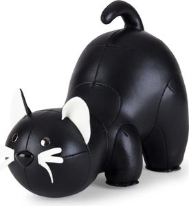 Zuny Classic, Buchstütze, 1 kg, Katze, Schwarz