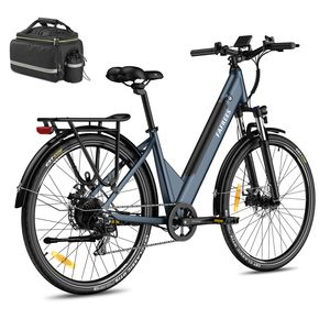 Fafrees E-Bike City Elektrofahrrad 27,5 Zoll Akku 14,5Ah, 250W City e-bike 25km/h SHIMANO 7S IP54 mit App, Blau