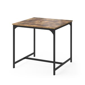 Vicco Dining table Fyrk, 80 x 80 cm, Rustic oak/Black