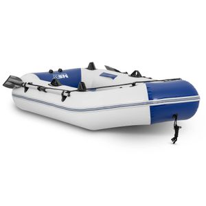 Nafukovací čln MSW - modrý / biely - 235 kg - držiak na udice - 3 osoby