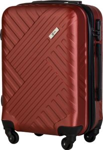 Xonic Design Reisekoffer - Hartschalen-Koffer mit 360° Leichtlauf-Rollen - hochwertiger Trolley mit Zahlenschloss in M-L-XL oder Set (Weinrot M, klein)