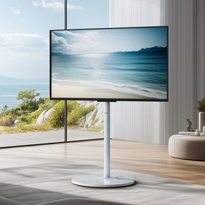 WISFOR Stojak TV z regulacją wysokości, stojak TV na kółkach, wózek do telewizorów 40-75 cali, VESA 600x400mm, do maks. 40 kg WISFOR Stojak TV z regulacją wysokości, stojak TV na kółkach, wózek do telewizorów 40-75 cali, VESA 600x400mm, do maks. 40 kg