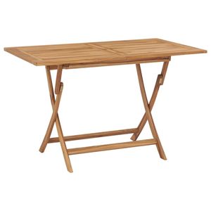 Prolenta Premium - Skladací záhradný stôl 120x70x75 cm z masívneho teakového dreva