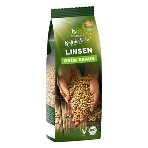 Bio Linsen grün-braun