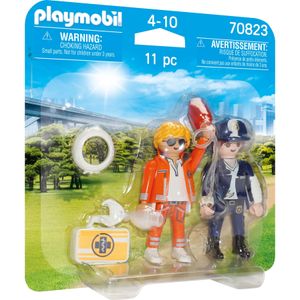 PLAYMOBIL City Life Duopack Notarzt und Polizistin 70823