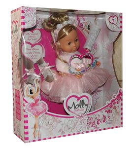Babypuppe Ballerina 40cm Puppe Funktion Sound Baby Puppe  Spielzeug Mädchen rosa