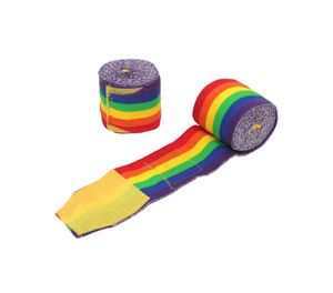 Boxbandagen elastisch Rainbow Länge - 350 cm