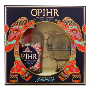 Opihr ORIENTAL SPICED London Dry Gin alc. 42,5% vol. 0,7L + Glas Geschenk-Set