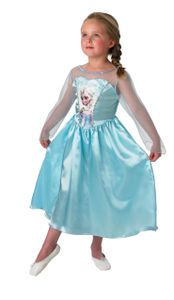 Rubies - Mädchen Elsa-Kostüm - klassischer Stil - L (7-8 Jahre)